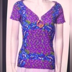 Roberto Cavalli fancy silk  top